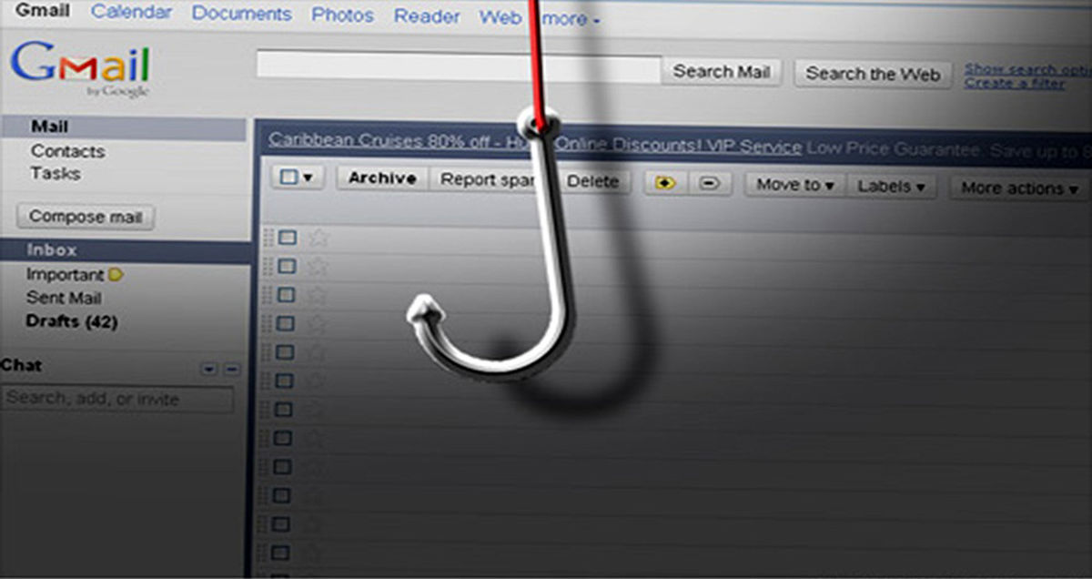 قابلیت جدید جی میل برای شناسایی لینک های مشکوک به حمله فیشینگ