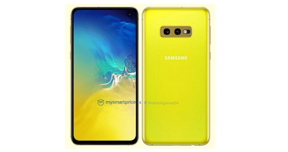 اولین تصاویر سامسونگ گلکسی S10e زرد رنگ منتشر شد